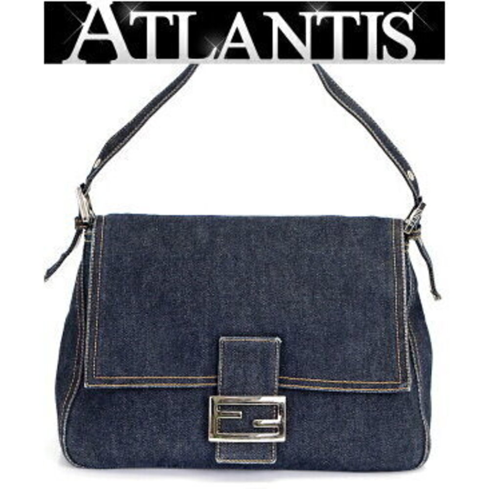 FENDI Mamma Bucket shoulder bag handbag denim